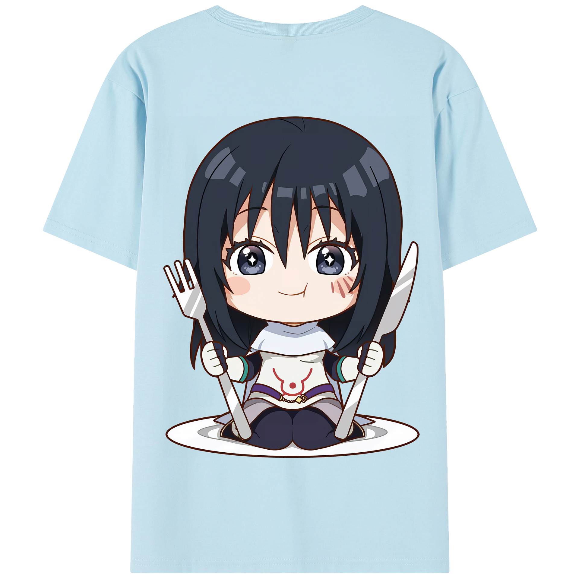 （画像用） 転スラ Regarding Reincarnated to Slime 綿100％半袖Tシャツ（背面プリント）